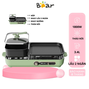 Bếp lẩu nướng đa năng điện Bear DKL-C16C1