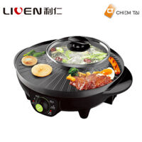 Bếp lẩu nướng đa năng LIVEN SK-J3201