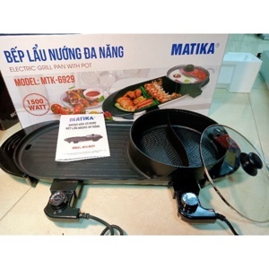 Bếp lẩu nướng đa năng Matika MTK-6929