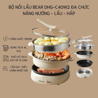 Bếp Lẩu Nướng Điện 3 Khay BEAR Bếp Nướng Đa Năng