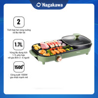 Bếp lẩu nướng điện đa năng Nagakawa NAG3104 1500W - Hàng chính hãng