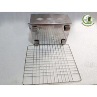 Bếp lò nướng than inox kèm vỉ nướng - bếp vừa 30 x 20cm