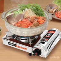 Bếp Namilux inox 1811 AS inox. Bếp du lịch Compact Namilux PM1811AS. Bếp gas mini nhỏ gọn, tiện dụng