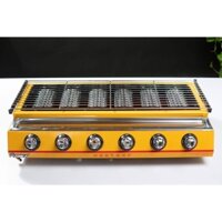 Bếp nướng bằng gas 6 đầu đốt ET-K233 - Nướng hàu, thịt xiên, hải sản