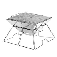 Bếp nướng bằng thép không gỉ ngoài trời CAMPOUT Bếp than củi