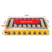 Bếp nướng BBQ hải sản dùng ga 8 họng đốt tạo bức xạ hồng ngoại chịu gió với khoang đầu đốt công nghiệp chạy bằng gas nướng thịt đồ ăn kèm vỉ Inox chống cháy xém cao cấp