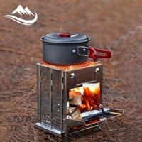 Bếp nướng BBQ xếp ngoài trời bằng thép không gỉ mini bbq đa năng bếp nướng than củi vỉ nướng di động