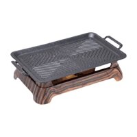 Bếp nướng cồn bộ vỉ nướng bếp cồn bếp nướng thịt bbq nướng hải sản nhôm phủ vân đá OEM YX64138