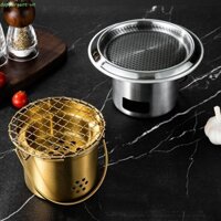 Bếp nướng DAPPERGENT, Bếp cắm trại bằng thép không gỉ chống gỉ bền bỉ, Phụ kiện BBQ Bếp nướng Mini / bạc ngoài trời