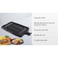 Bếp nướng điện Bluestone EGB-7408 1450 W, Hẹn giờ lên tới 60 phút, Mặt bếp bằng hợp kim nhôm, Tự động ngắt khi quá nhiệt