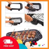 Bếp nướng điện cao cấp không khói Electric barbecue grill 2000W - Màu đen