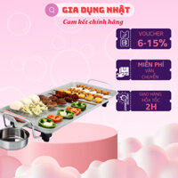 Bếp nướng điện giá rẻ không khói Thái Lan Misushita Bề mặt bếp vân đá chống dính dùng 3-4 người ăn vừa