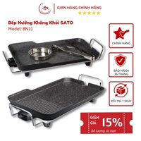 Bếp nướng điện không khói Việt Nhật BN11, 3 lớp chống dính vân đá Hoa Cương, Bảo hành 36 tháng