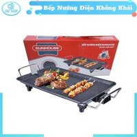 Bếp Nướng Điện SUNHOUSE Tiết Kiệm Điện Năng Nướng Nhanh Tiện Lợi, Bếp Nướng Điện Không Khói Dễ Vệ Sinh Tiện Lợi