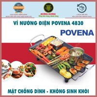 Bếp nướng điện Vỉ nướng điện GIÁ RẺ POVENA PVN-4830 tiện lợi công suất 1500W