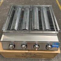Bếp Nướng Ga Hồng Ngoại Không Khói Chất Liệu Inox Cao Cấp, Bếp gas nướng hàu 4 họng Bảo Hành 1 Năm