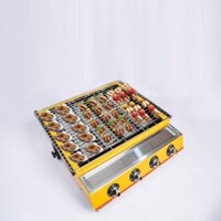 Bếp nướng gas 4 họng dài - Nướng hàu, thịt xiên, hải sản [Chính hãng ETON ET-K255]