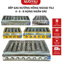 Bếp Nướng Gas Hồng Ngoại YILI 4 6 8 Họng Không Khói Nướng Hàu, Thịt Xiên, Bếp Gas Nướng Hải Sản. Bánh Tráng. Bánh Mì