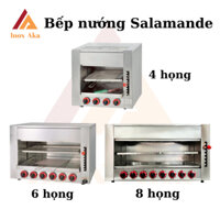 Bếp nướng gas SALAMANDER không khói 4 họng, 6 họng - Inox Aka