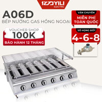 Bếp Nướng Gas YILI 4 Họng, Bếp Gas Nướng Hồng Ngoại, Bếp Nướng Ga Chính Hãng Bảo Hành 1 Năm