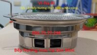 Bếp nướng inox tại bàn mini, Bếp nướng tròn than hoa giá rẻ tại Quận 2
