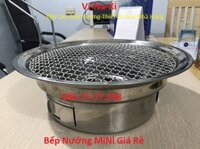 Bếp nướng mini giá rẻ, Bếp nướng tròn inox than hoa ngoài trời tại Quận 3