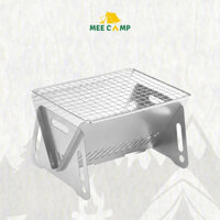 Bếp nướng mini SIZE NHỎ 21cm đi cắm trại dã ngoại, bếp inox gấp gọn thích hợp đi phượt cực tiện lợi