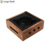 Bếp Nướng Nấu Ăn VERGE LIMIT, Bếp Bằng Gỗ Vuông, Nồi Khô Stew Di Động Đa Năng Lò Nướng Nấu Ăn Cắm Trại