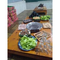 Bếp nướng than hoa âm bàn inox giá rẻ