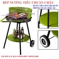 BẾP NƯỚNG THAN HOA BBQ, Bếp nướng than hoa ngoài trời CK602 có bánh xe đẩy