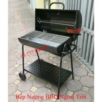 Bếp nướng than hoa bbq, lò nướng thùng phuy dùng cho gia đình