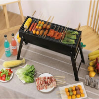 Bếp Nướng Than Hoa BBQ Loại Dài, Bếp Nướng Thịt Mang Theo Du Lịch, Cắm Trại Dã Ngoại, Bếp Nướng Ngoài Trời Gấp