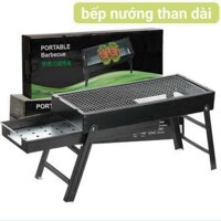 Bếp Nướng Than Hoa Dài, Vuông Lò Nướng BBQ Cao Cấp Ngoài Trời Tiện Dụng Khi Mang Theo