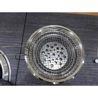 bếp nướng than hoa đặt âm bàn inox dùng cho nhà hàng quán nướng lẩu