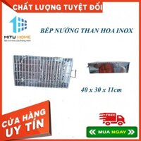 Bếp nướng than hoa inox 201 - Vỉ 40 x 30 x 11cm - MITUHOME