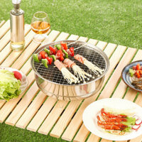 Bếp nướng than hoa INOX , bếp nướng thịt BBQ, không khói chất liệu thép BN14 cao cấp không gỉ