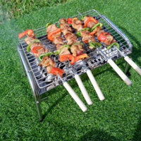 Bếp nướng than hoa INOX ngoài trời, gấp gọn GXS, đi du lịch, picnic tiện lợi