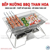 Bếp nướng than hoa không khói BBQ ngoài trời cao cấp MT3 – Bếp nướng gấp gọn du lịch, dã ngoại - TB021