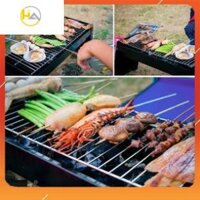 Bếp Nướng Than Hoa Không Khói Kèm Vỉ Nướng Hình Vuông Có Chân Đế, Tiện Dụng