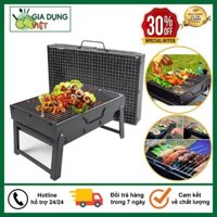 Bếp Nướng Than Hoa Không Khói Kèm Vỉ Nướng Hình Vuông Có Chân Đế, Tiện Dụng