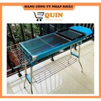 Bếp nướng than hoa ngoài trời  bếp nướng than inox gấp gọn hàng công ty cao cấp quinbbq Model H2