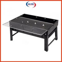 Bếp nướng than hoa tự xoay không khói ngoài trời dài mini gấp gọn BN04