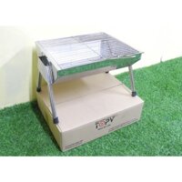 Bếp nướng than hoa VIS, bếp nướng gấp gọn bằng inox, szie 35 × 30× 24cm