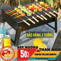 Bếp nướng than hoa vuông, bếp nướng không khói, BBQ