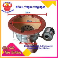 Bếp nướng than tại bàn TRÍ VIỆT có quạt gió sạc điện sài quán lẩu nướng gia đình đủ loại