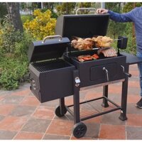 Bếp Nướng Than Xông Khói LM212 có mô tơ xoay gà, vịt