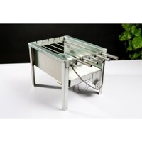 Bếp nướng thịt,gà,vịt 5 xiên tư động { Máy nướng thịt} 5 xiên thẳng, 1 xiên ba nướng gà,vịt