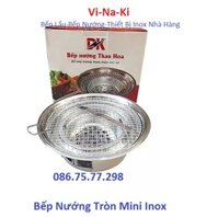 Bếp nướng tròn mini inox là bếp nướng ngoài trời than hoa giá rẻ ở quận 5
