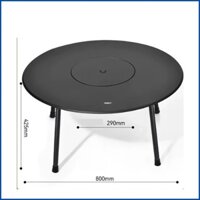 Bếp nướng/Bàn ngoài trời kết hợp bếp nướng bằng than hoa thích hợp để khuôn viên sân vườn, mang du lịch.