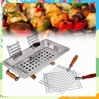 Bếp than nướng BBQ inox cao cấp loại lớn (kèm 02 vĩ nướng)